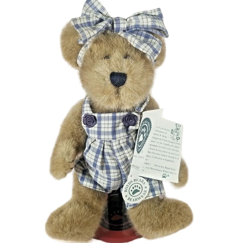 Boyd's Bears Brooke B Bearsley Plush Stuffed Fabric 10" Bear With Tags #917400